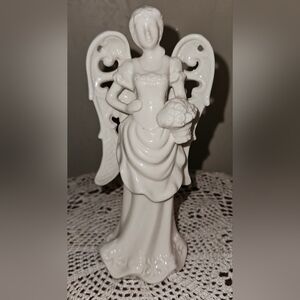 Elegant White Angel Figurine